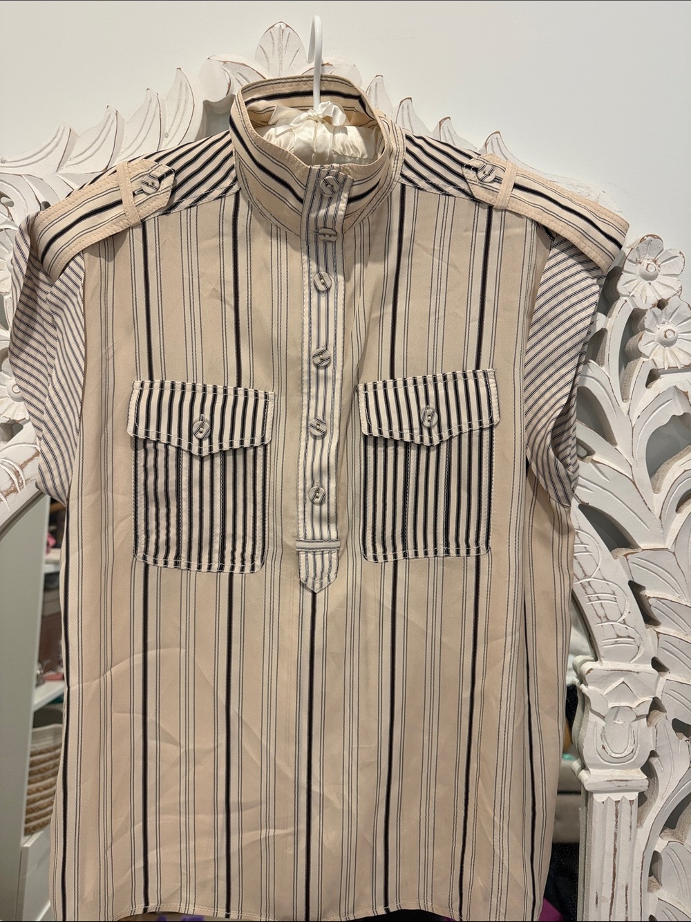 Zimmerman stripe high neck sleeveless summer top - Picture 2 of 6